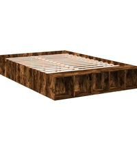 Bettgestell Räuchereiche 150x200 cm Holzwerkstoff