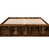 Bettgestell Räuchereiche 150x200 cm Holzwerkstoff