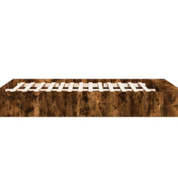 Bettgestell Räuchereiche 150x200 cm Holzwerkstoff