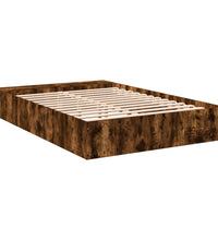 Bettgestell Räuchereiche 150x200 cm Holzwerkstoff