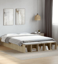 Bettgestell Sonoma-Eiche 140x200 cm Holzwerkstoff