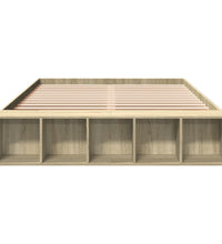 Bettgestell Sonoma-Eiche 140x200 cm Holzwerkstoff