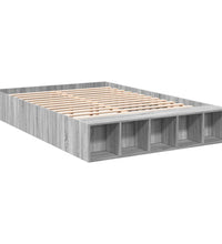 Bettgestell Grau Sonoma 140x200 cm Holzwerkstoff