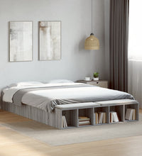 Bettgestell Grau Sonoma 140x200 cm Holzwerkstoff