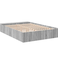 Bettgestell Grau Sonoma 140x200 cm Holzwerkstoff