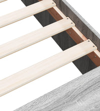 Bettgestell Grau Sonoma 140x200 cm Holzwerkstoff