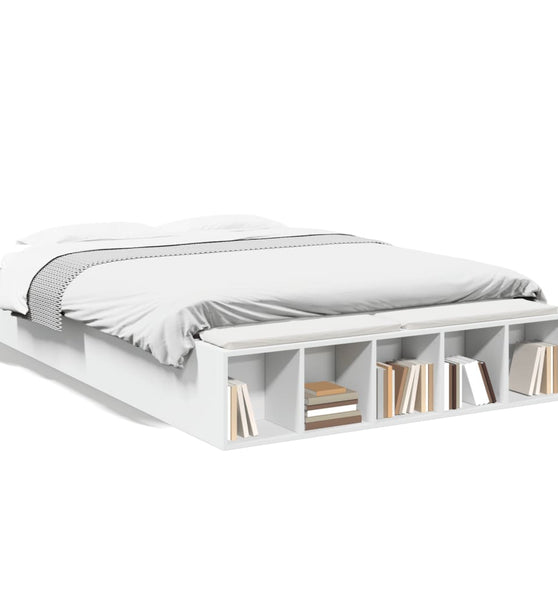 Bettgestell Weiß 120x200 cm Holzwerkstoff