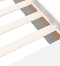 Bettgestell Weiß 120x200 cm Holzwerkstoff