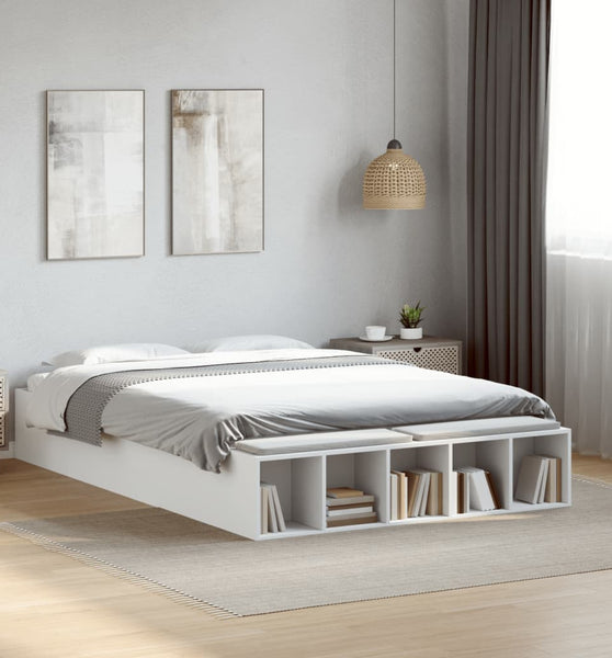 Bettgestell Weiß 120x200 cm Holzwerkstoff
