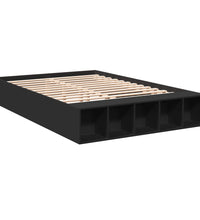 Bettgestell Schwarz 120x200 cm Holzwerkstoff