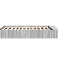 Bettgestell Grau Sonoma 120x200 cm Holzwerkstoff