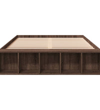 Bettgestell Braun Eichen-Optik 120x200 cm Holzwerkstoff