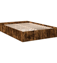 Bettgestell Räuchereiche 140x190 cm Holzwerkstoff