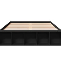 Bettgestell Schwarz 135x190 cm Holzwerkstoff