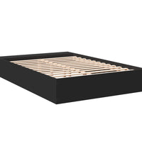 Bettgestell Schwarz 135x190 cm Holzwerkstoff