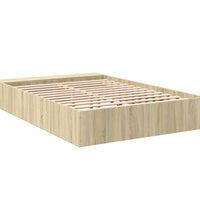 Bettgestell Sonoma-Eiche 135x190 cm Holzwerkstoff