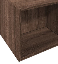 Bettgestell Braun Eichen-Optik 135x190 cm Holzwerkstoff