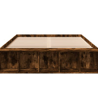 Bettgestell Räuchereiche 120x190 cm Holzwerkstoff