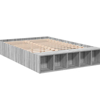 Bettgestell Grau Sonoma 120x190 cm Holzwerkstoff