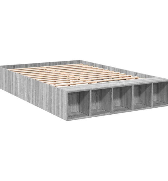 Bettgestell Grau Sonoma 120x190 cm Holzwerkstoff