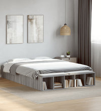 Bettgestell Grau Sonoma 120x190 cm Holzwerkstoff