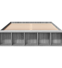 Bettgestell Grau Sonoma 120x190 cm Holzwerkstoff