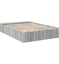 Bettgestell Grau Sonoma 120x190 cm Holzwerkstoff