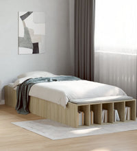 Bettgestell Sonoma-Eiche 100x200 cm Holzwerkstoff