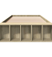Bettgestell Sonoma-Eiche 100x200 cm Holzwerkstoff