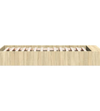 Bettgestell Sonoma-Eiche 100x200 cm Holzwerkstoff