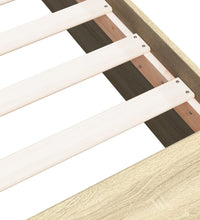 Bettgestell Sonoma-Eiche 100x200 cm Holzwerkstoff
