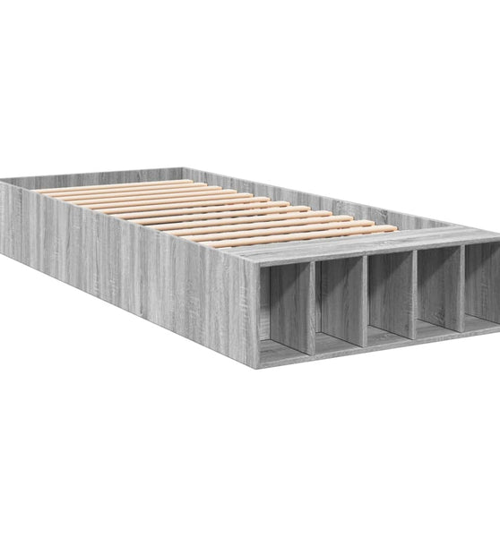 Bettgestell Grau Sonoma 90x200 cm Holzwerkstoff