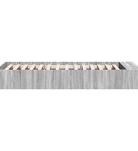 Bettgestell Grau Sonoma 90x200 cm Holzwerkstoff
