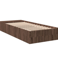 Bettgestell Braun Eichen-Optik 90x200 cm Holzwerkstoff