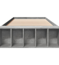 Bettgestell Betongrau 90x190 cm Holzwerkstoff