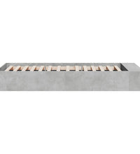 Bettgestell Betongrau 90x190 cm Holzwerkstoff