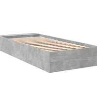 Bettgestell Betongrau 90x190 cm Holzwerkstoff