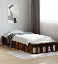 Bettgestell Räuchereiche 90x190 cm Holzwerkstoff