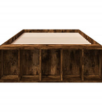 Bettgestell Räuchereiche 90x190 cm Holzwerkstoff
