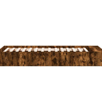 Bettgestell Räuchereiche 90x190 cm Holzwerkstoff