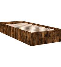 Bettgestell Räuchereiche 90x190 cm Holzwerkstoff