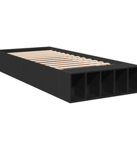 Bettgestell Schwarz 75x190 cm Holzwerkstoff