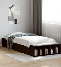 Bettgestell Schwarz 75x190 cm Holzwerkstoff