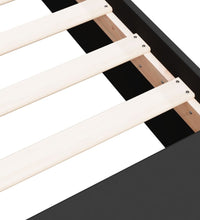 Bettgestell Schwarz 75x190 cm Holzwerkstoff
