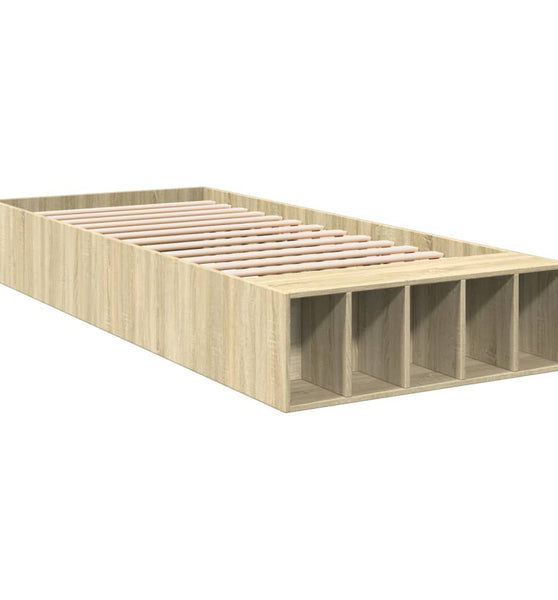 Bettgestell Sonoma-Eiche 75x190 cm Holzwerkstoff