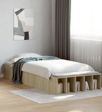 Bettgestell Sonoma-Eiche 75x190 cm Holzwerkstoff