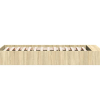 Bettgestell Sonoma-Eiche 75x190 cm Holzwerkstoff