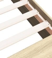 Bettgestell Sonoma-Eiche 75x190 cm Holzwerkstoff