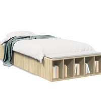 Bettgestell Sonoma-Eiche 75x190 cm Holzwerkstoff