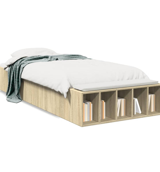 Bettgestell Sonoma-Eiche 75x190 cm Holzwerkstoff